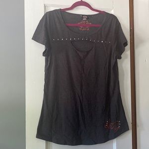 Harley Davidson cotton cut out T-shirt